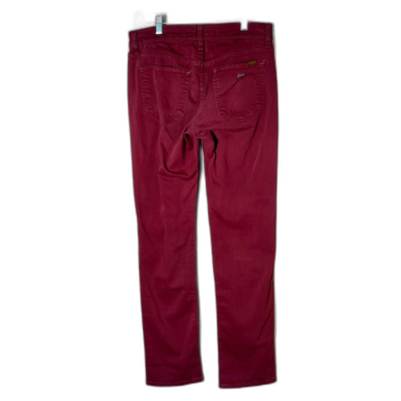 Joe's Jeans Maroon Denim Straight and Narrow Jeans 29 Waist Womens 8 - Picture 2 of 10